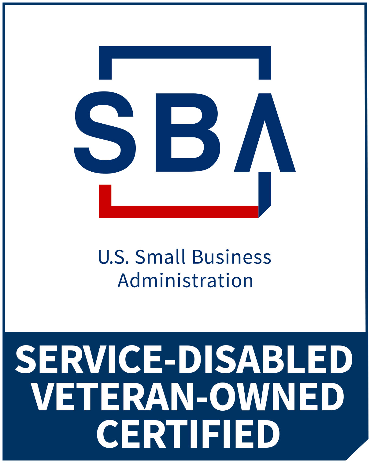 U.S. Small Business Administration service-disabled veteran-owned certified logo
